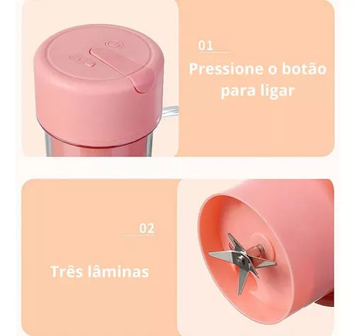 Vaso Mini Licuadora Portátil Recargable